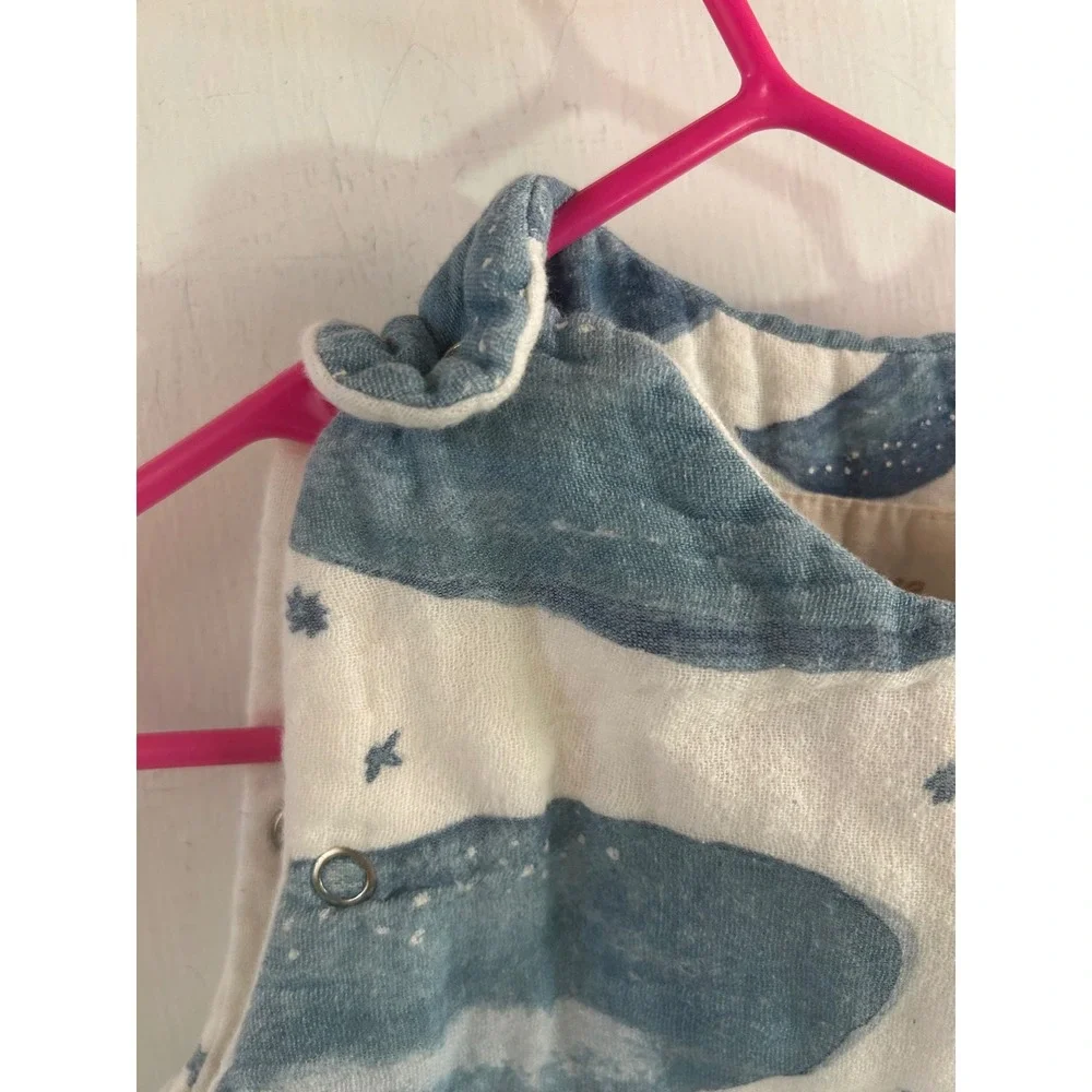 Crane Baby Sleep Sack 0-9 Month Blue Whale Muslin 1.2 TOG Kids Wearable Blanket